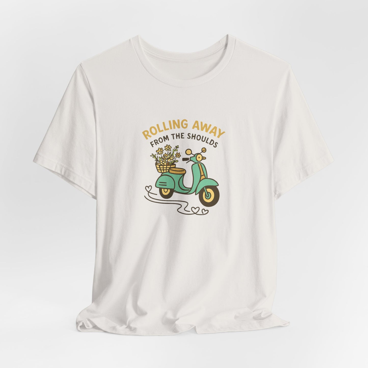 Rolling Away From the Shoulds – Mental Clarity Scooter T-Shirt