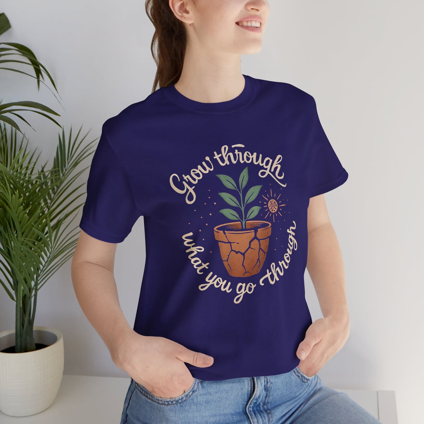 Grow Through What You Go Through | Gentle Empowerment Tee | Emotional Growth Shirt | Positive Mindset Gift