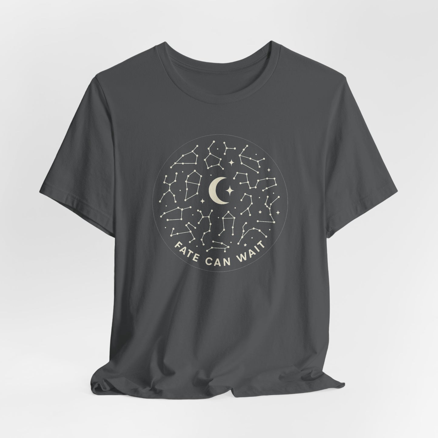Fate Can Wait Constellation T-Shirt – Celestial Astrology Graphic Tee for Stargazers