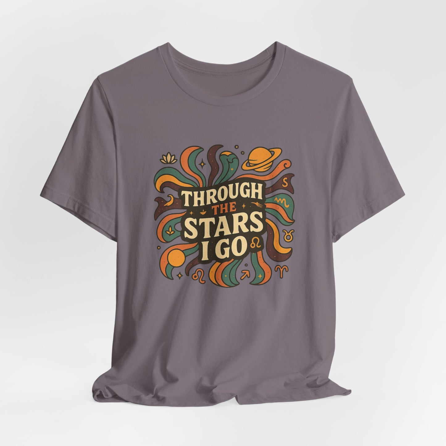 Retro Cosmic Tee – Through the Stars I Go