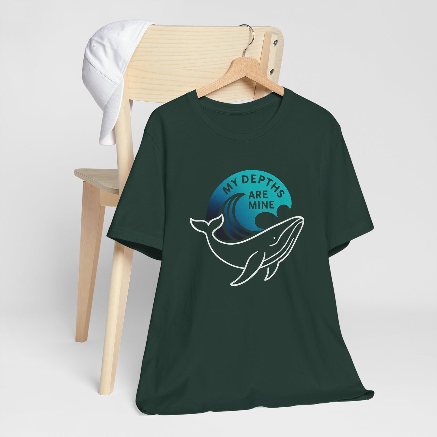 My Depths Are Mine Whale T-Shirt – Ocean Lover Statement Tee