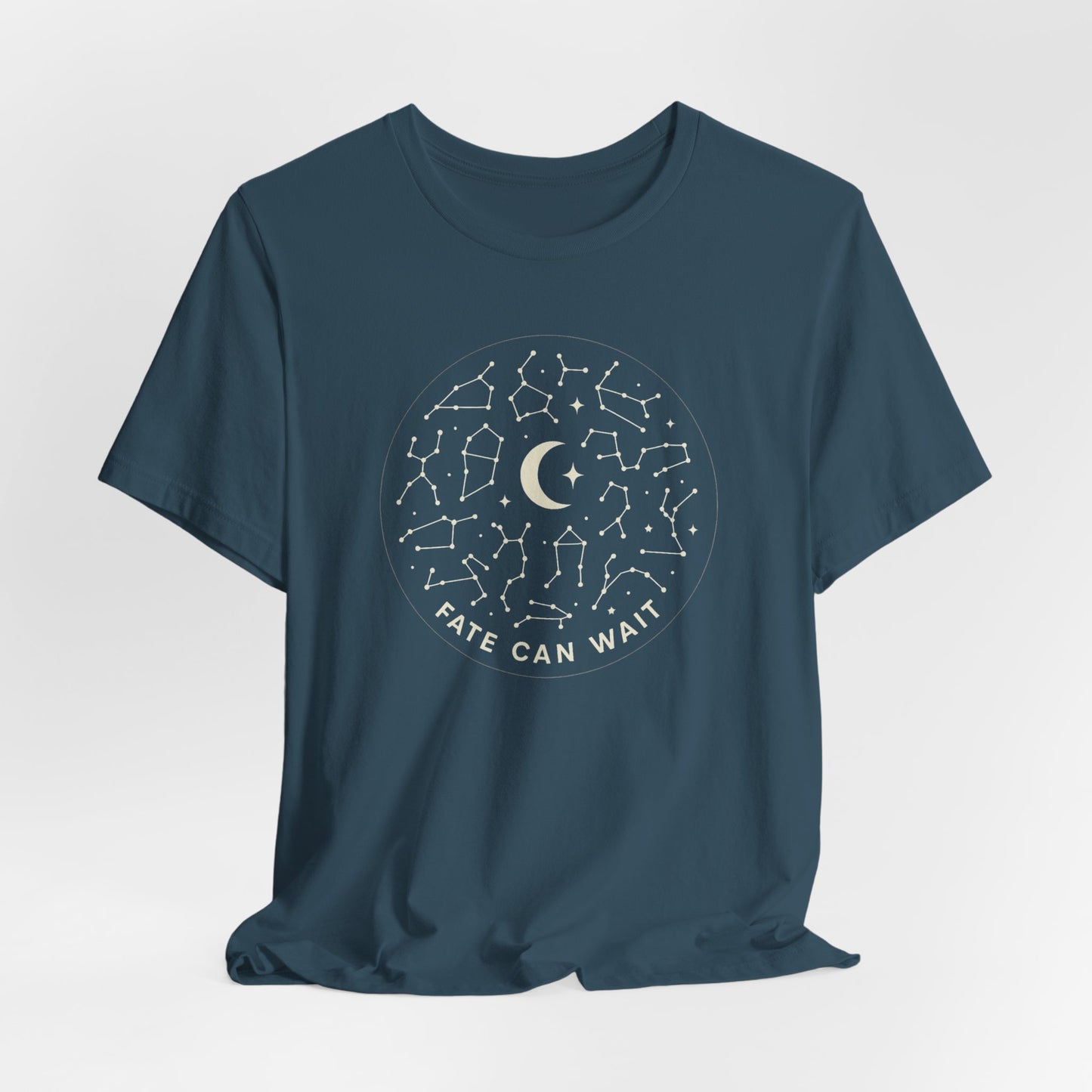 Fate Can Wait Constellation T-Shirt – Celestial Astrology Graphic Tee for Stargazers