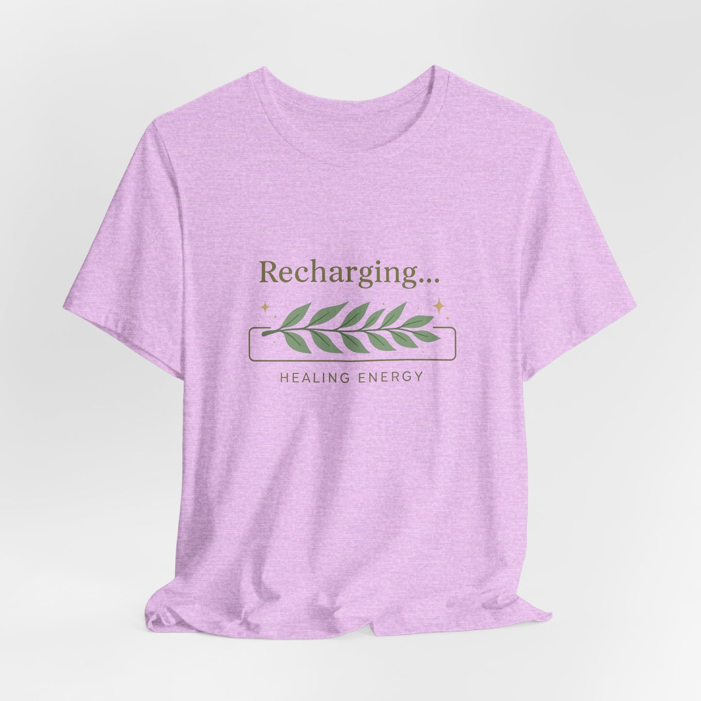 Recharging Healing Energy Shirt – Nature Inspired Self-Care Tee, Botanical Wellness T-Shirt