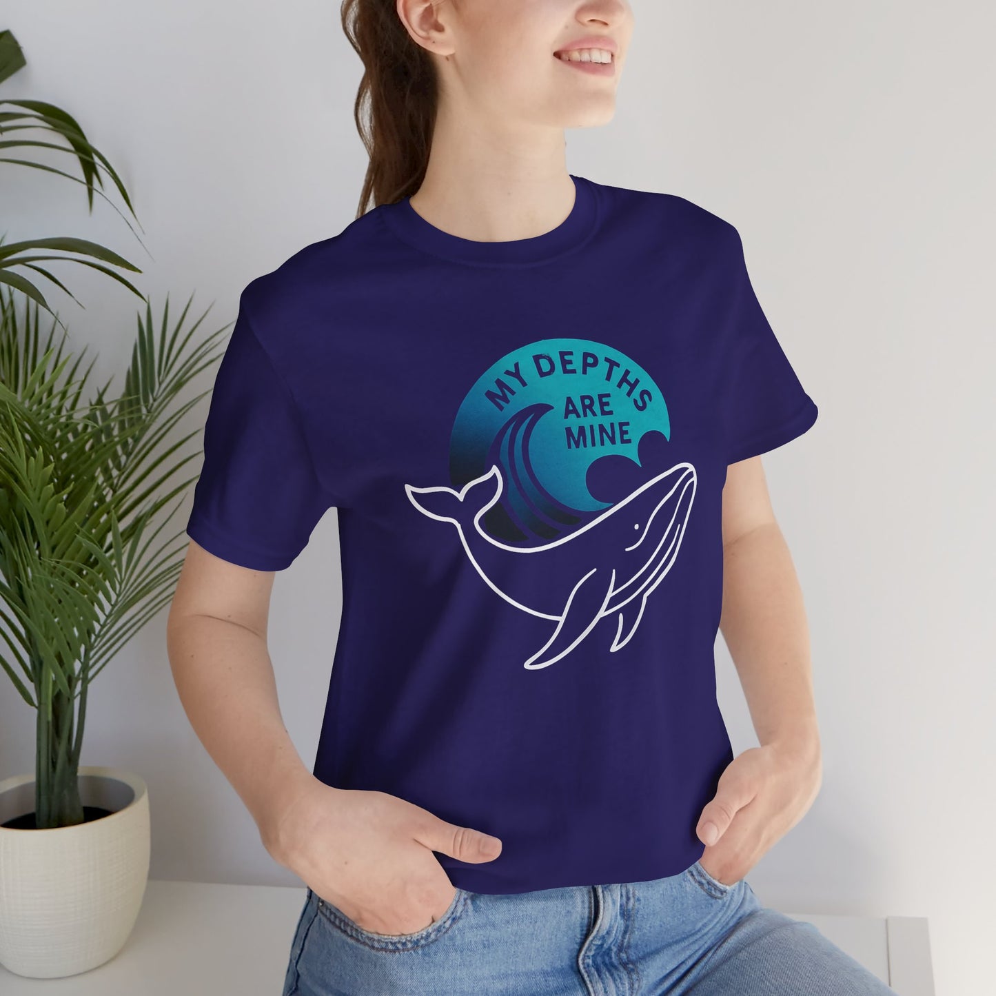 My Depths Are Mine Whale T-Shirt – Ocean Lover Statement Tee