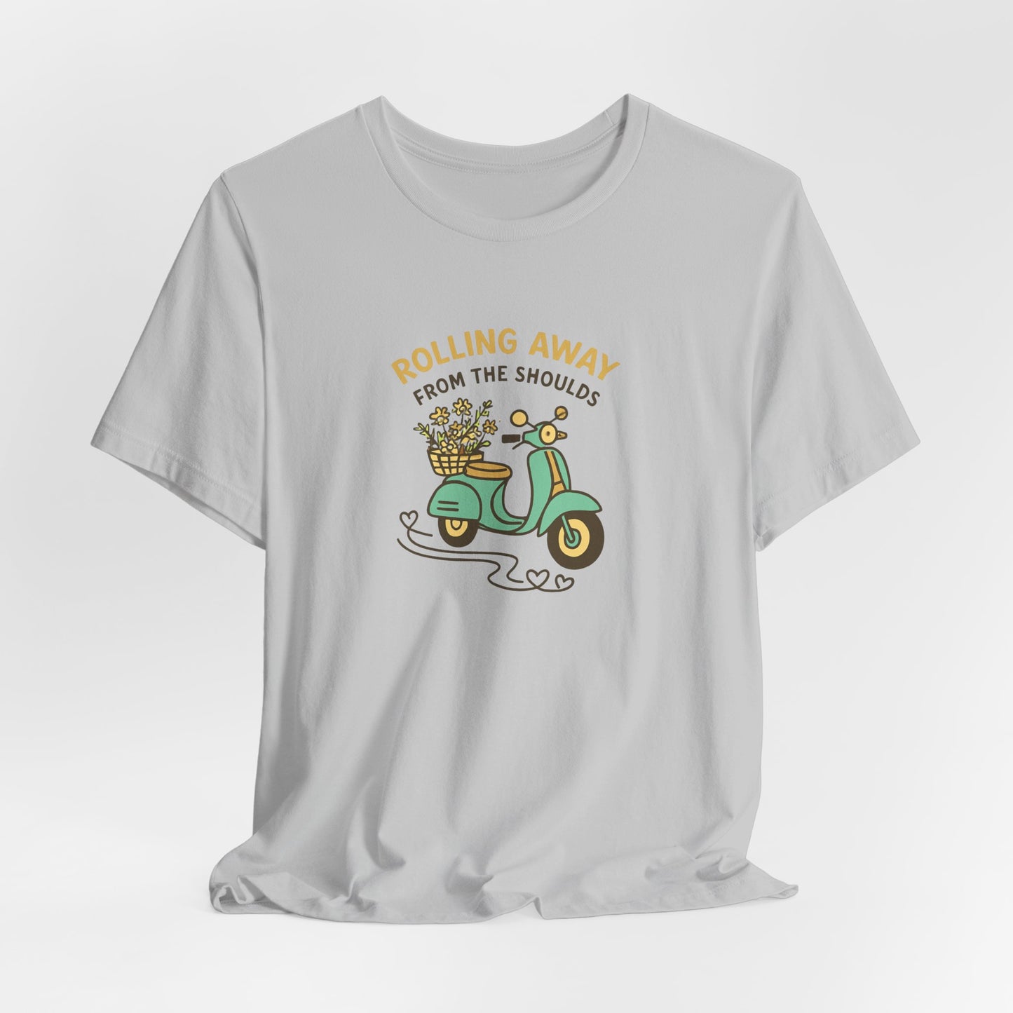 Rolling Away From the Shoulds – Mental Clarity Scooter T-Shirt