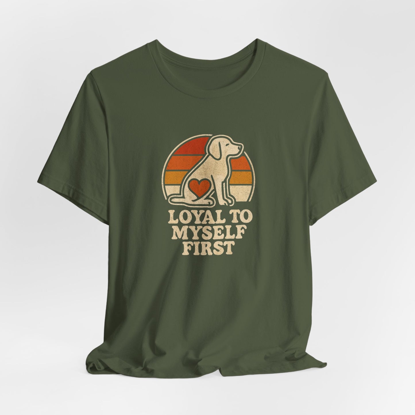 Retro Dog – Loyal to Myself First Tee