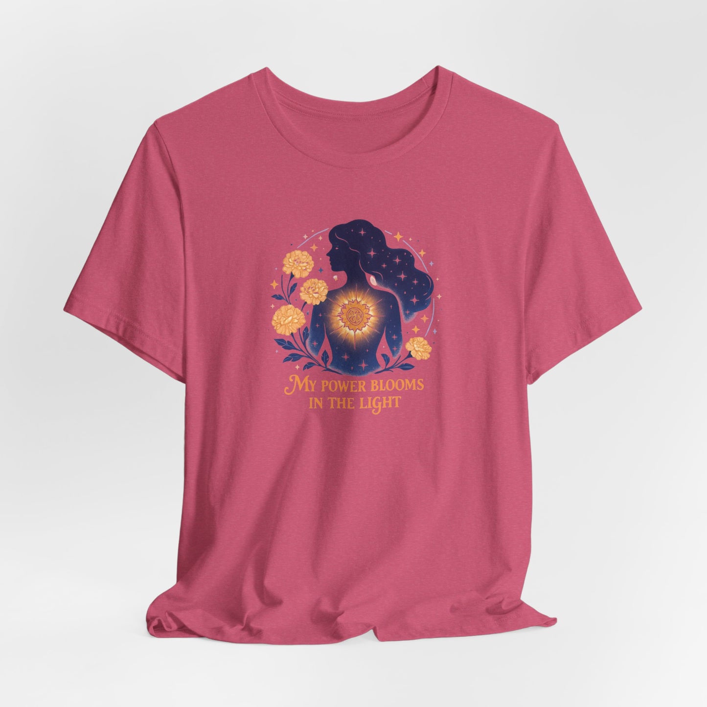 My Power Blooms in the Light – Feminine Floral Energy T-Shirt