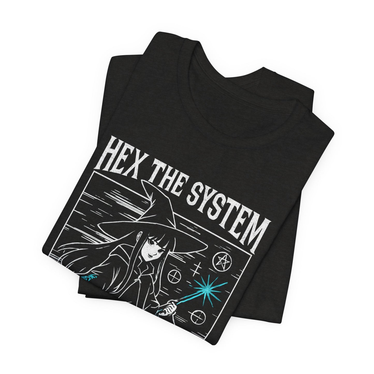Hex the System – Mystic Witch Anime Graphic Tee - Spirit Stitch