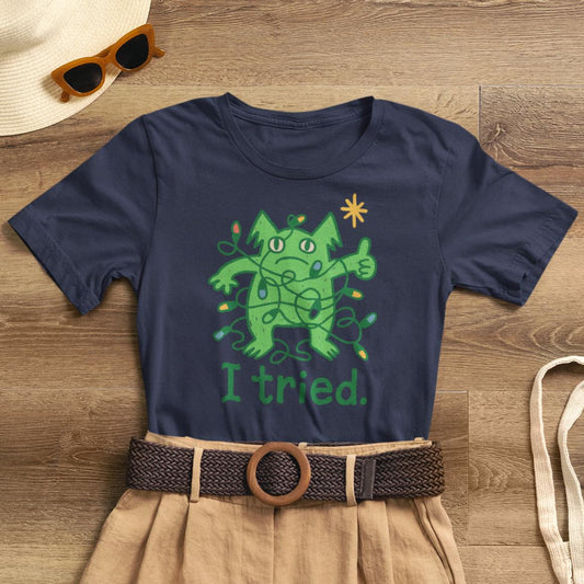I Tried Emotional Support Gremlin T-Shirt – Funny Pink Unisex Tee, Soft Cotton Comfort Colors Alternative, Stress Relief Shirt, Cute Mental Health Gift - Spirit Stitch
