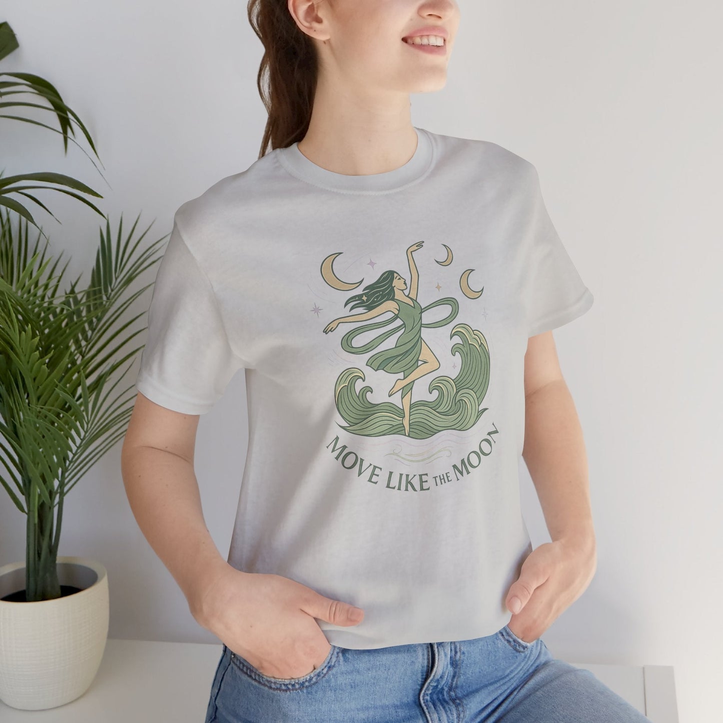 Move Like the Moon Shirt | Lunar Flow Tee | Celestial Feminine Energy Top | Gentle Rebels Collection - Spirit Stitch