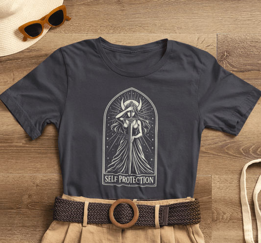 Protect Your Peace - Feminine Strength Statement Shirt - Spirit Stitch