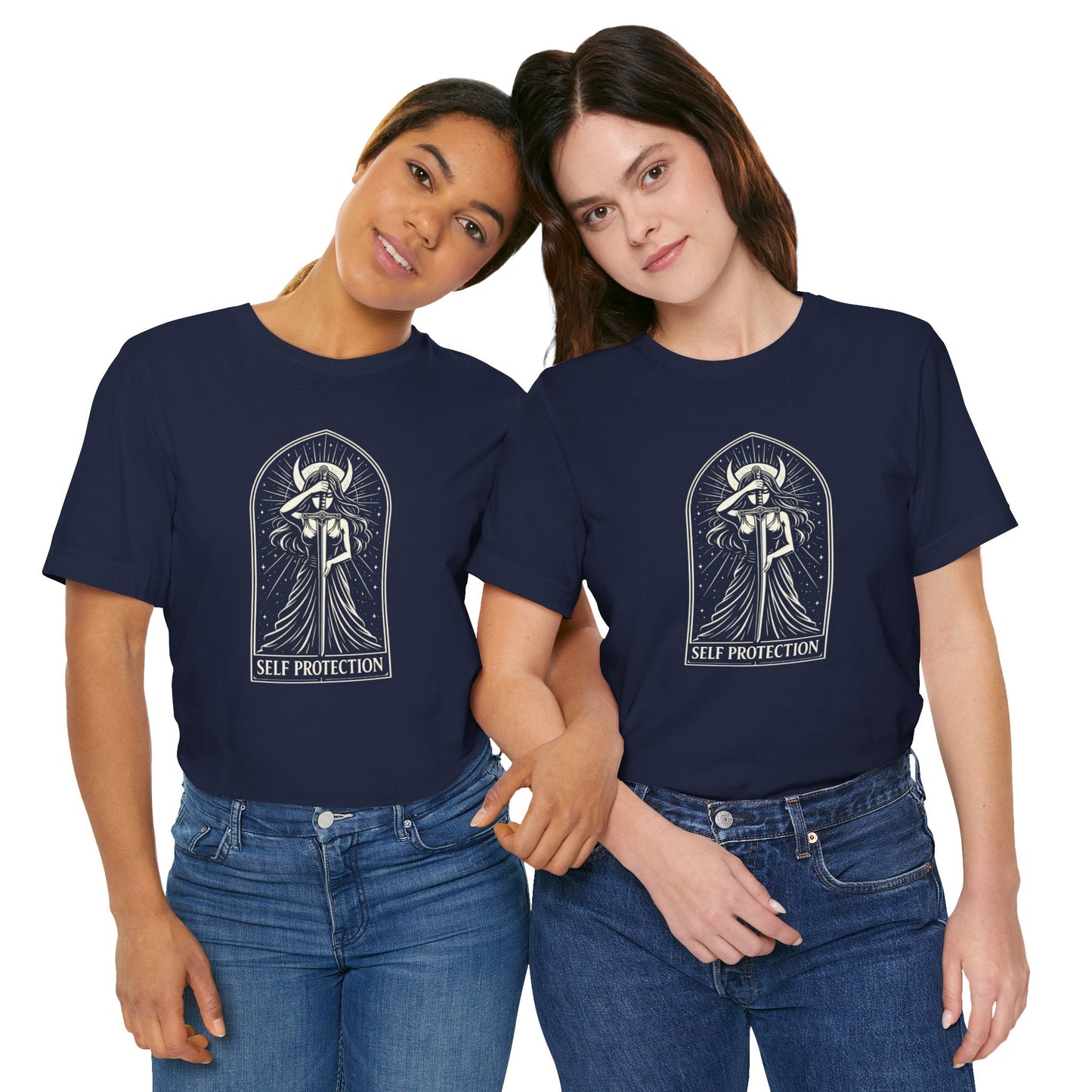 Protect Your Peace - Feminine Strength Statement Shirt - Spirit Stitch