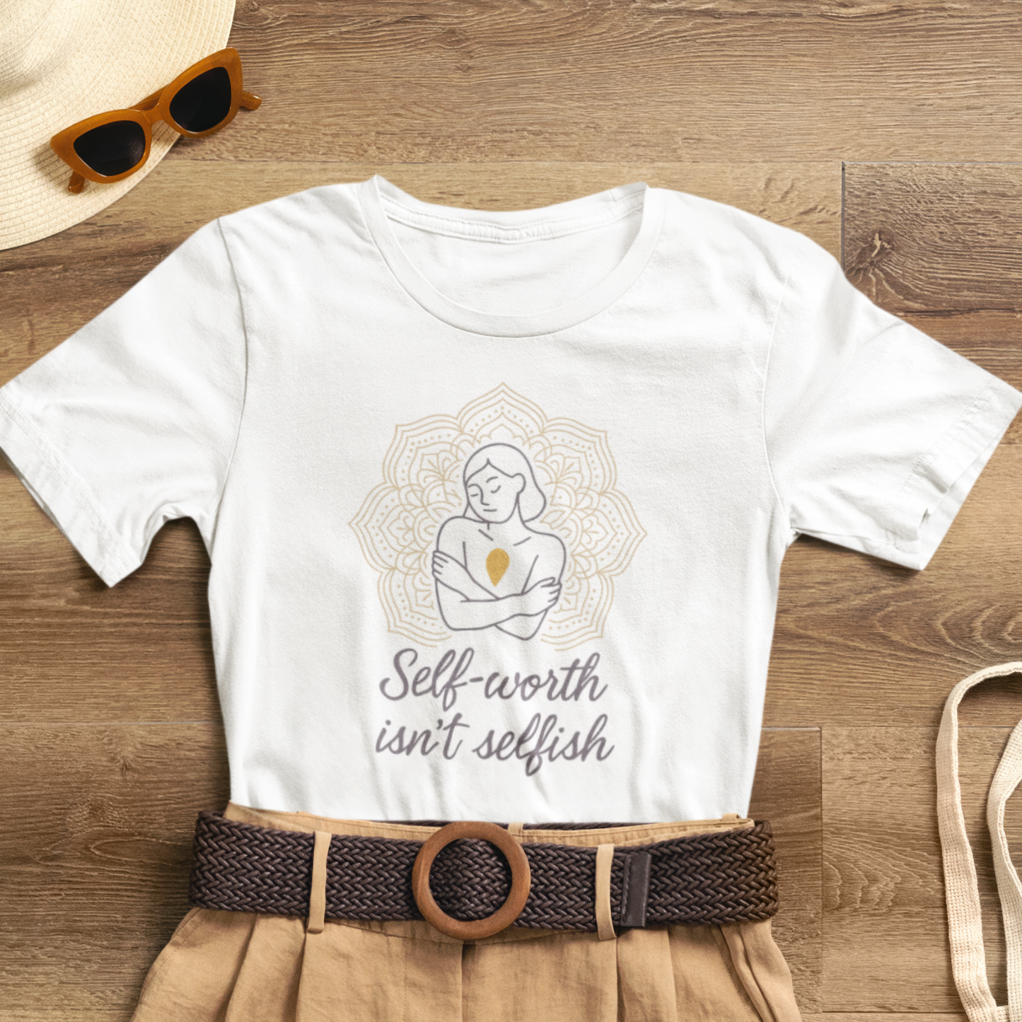 Self-Worth Isn’t Selfish | Positive Affirmation T-Shirt for Confidence & Empowerment