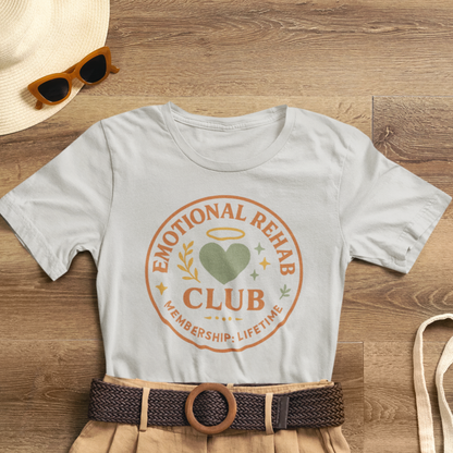 Emotional Rehab Club Shirt – Vintage Self-Care Graphic Tee