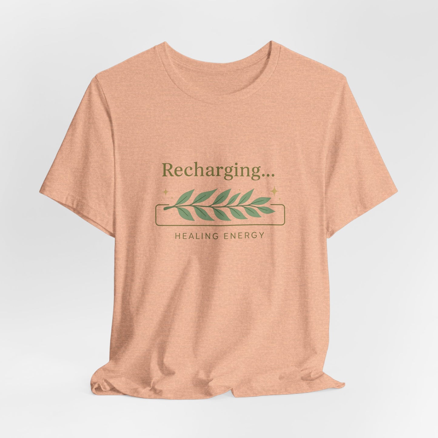 Recharging Healing Energy Shirt – Nature Inspired Self-Care Tee, Botanical Wellness T-Shirt
