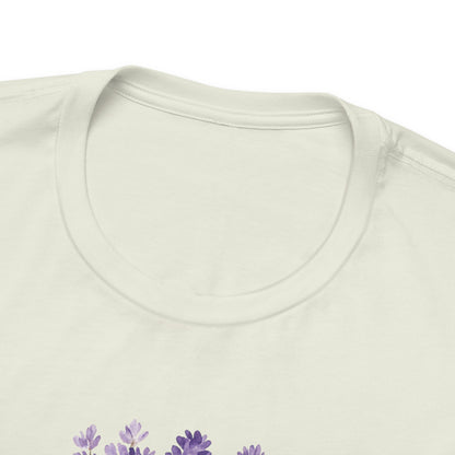 I Am Affirmation T-Shirt – Lavender Wreath Self-Love Tee
