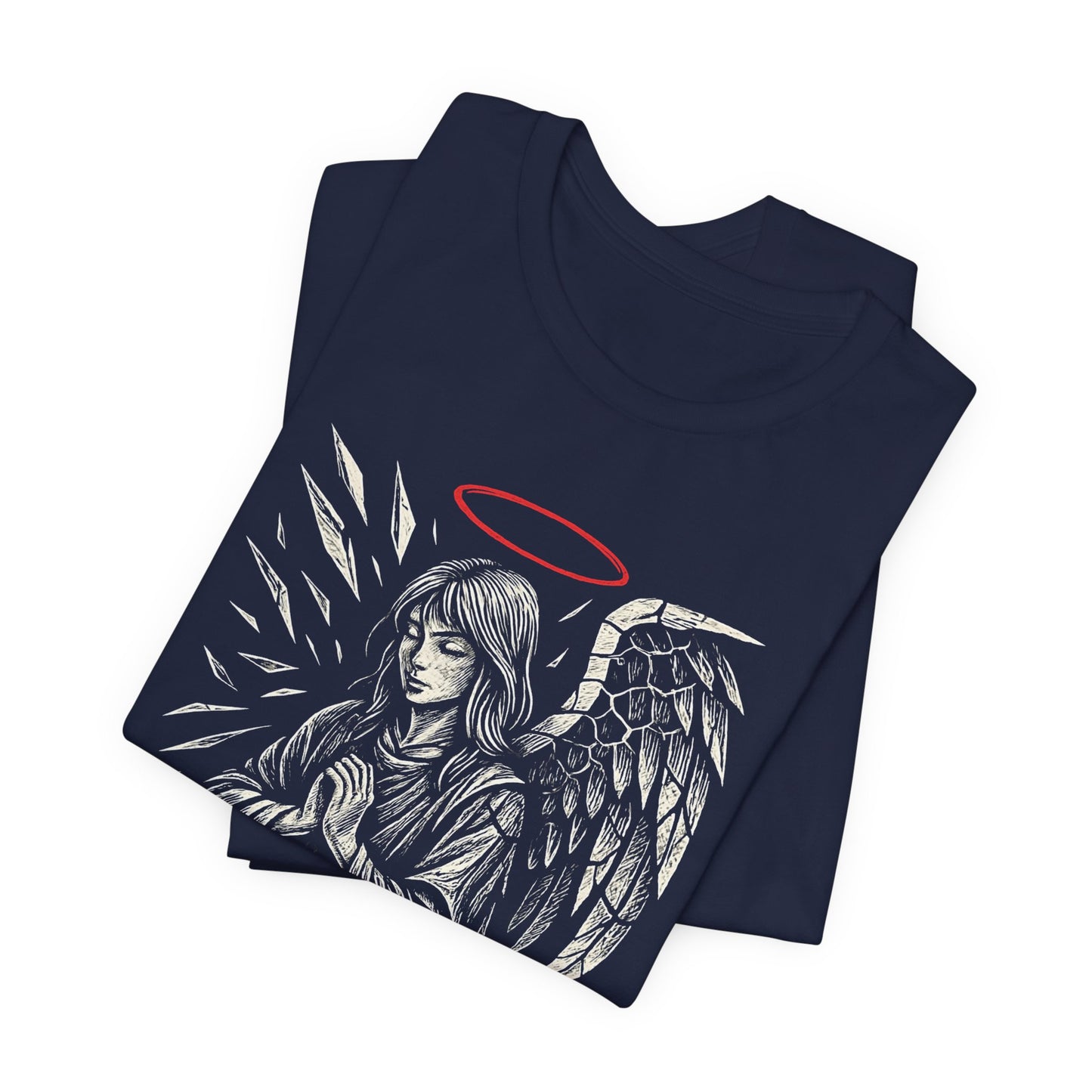 Still Rising – Gothic Anime Angel T-Shirt, Dark Aesthetic Soft Goth Graphic Tee