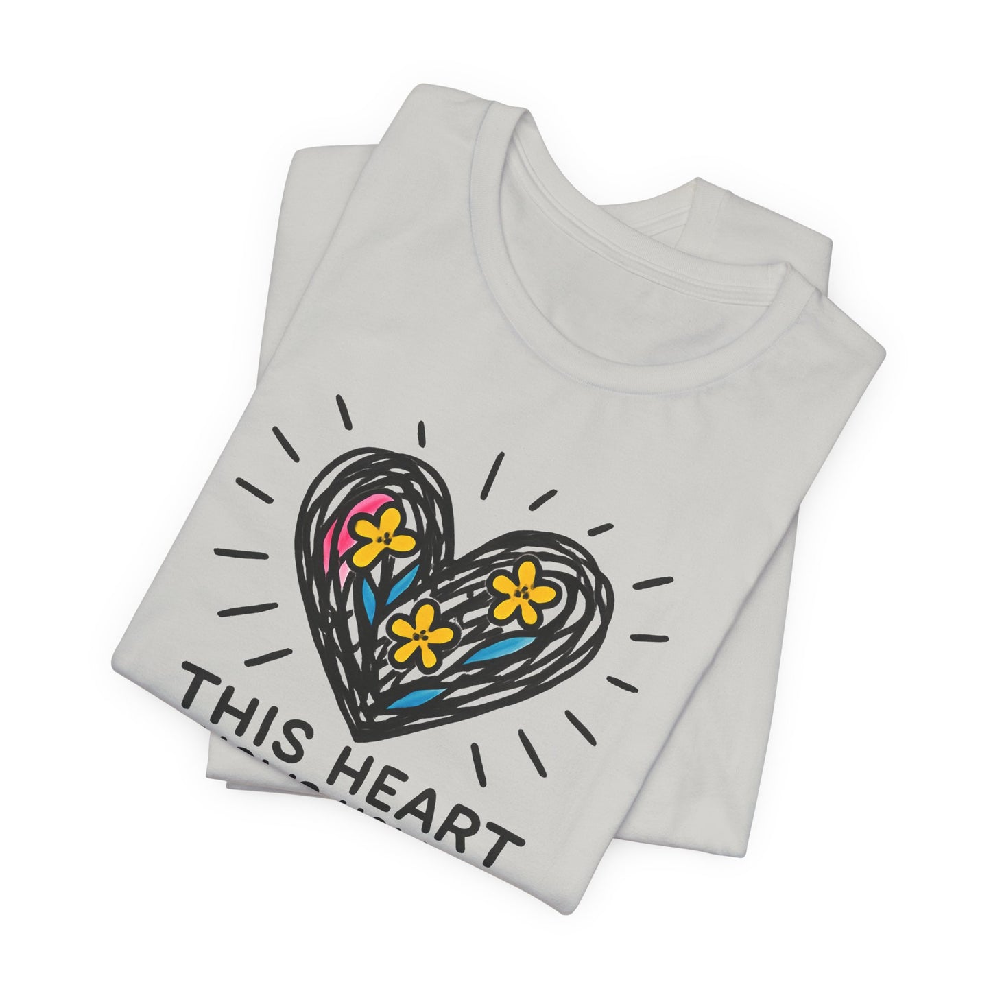 This Heart Knows How to Heal T-Shirt — Emotional Healing, Soft Heart Graphic Tee