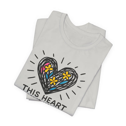 This Heart Knows How to Heal T-Shirt — Emotional Healing, Soft Heart Graphic Tee