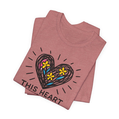 This Heart Knows How to Heal T-Shirt — Emotional Healing, Soft Heart Graphic Tee