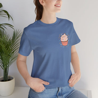 I Bite Back Sweetly Shirt – Front & Back Cupcake Graphic Tee with Sassy Quote