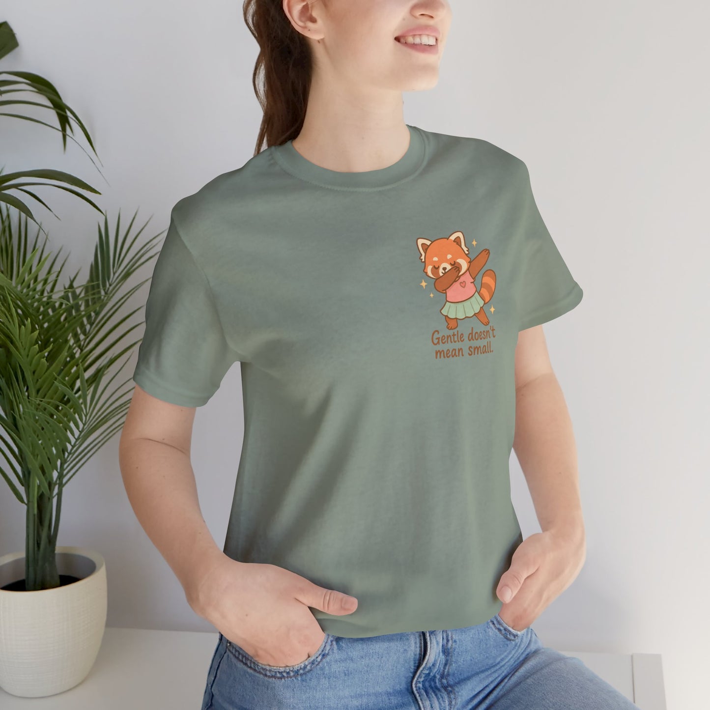 Red Panda Affirmation T-Shirt – From the Mess I Make Magic | Positive Quote Tee | Cute Animal Graphic | Mental Health Support Gift