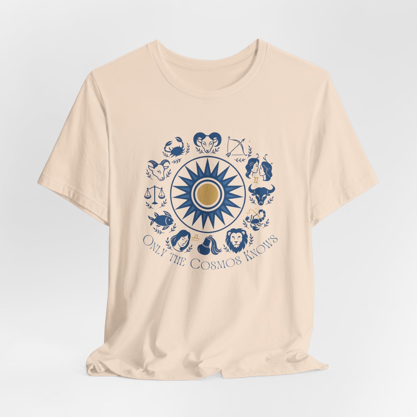 Only the Cosmos Knows Zodiac T-Shirt – Astrology Lover Celestial Graphic Tee