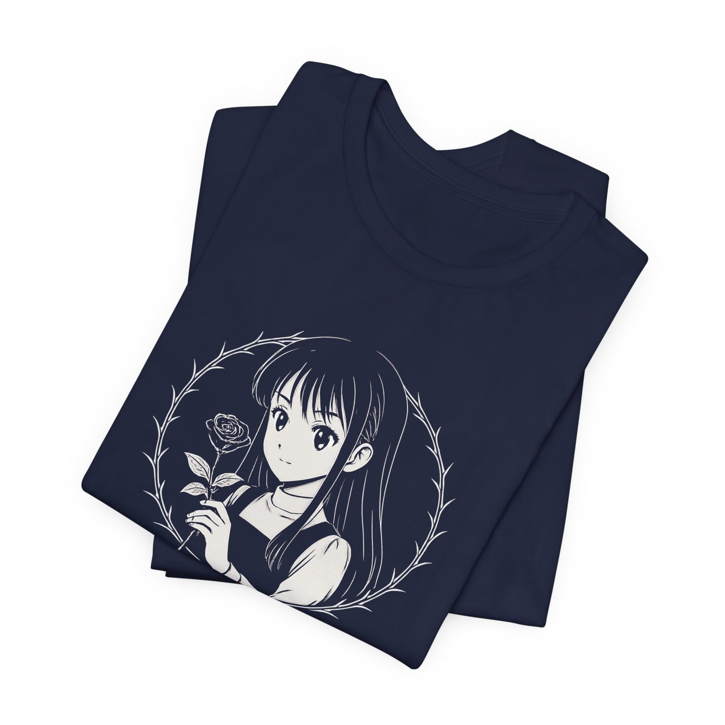 Respect My Space – Goth Anime Girl T-Shirt, Soft Rebel Aesthetic Tee, Dark Fairycore Graphic Shirt