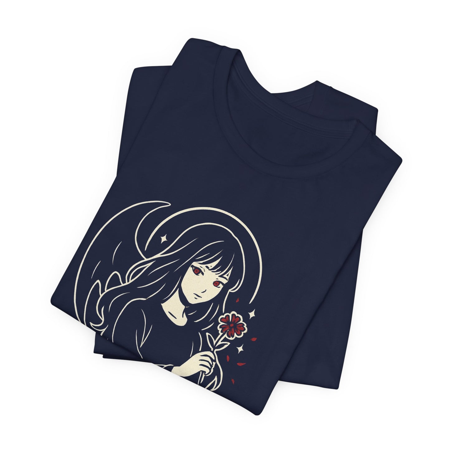 Soft But Don’t Test Me T-Shirt — Goth Anime Girl, Dark Aesthetic Tee