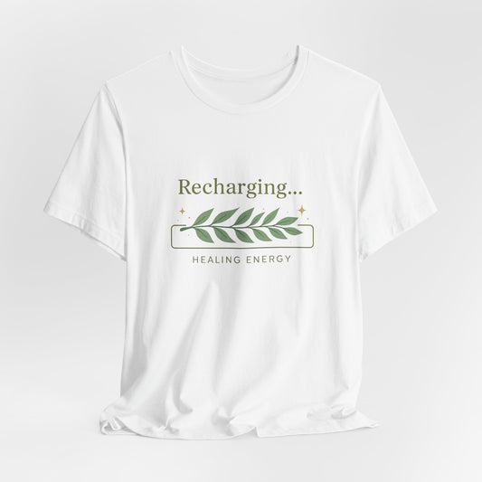 Recharging Healing Energy Shirt – Nature Inspired Self-Care Tee, Botanical Wellness T-Shirt