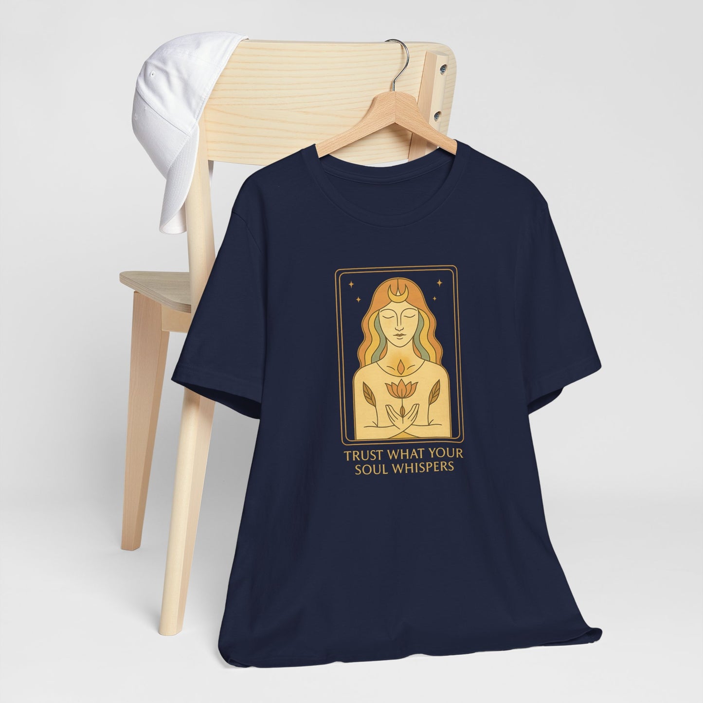 Trust Your Soul Whispers T-Shirt – Mystical Feminine Energy Graphic Tee