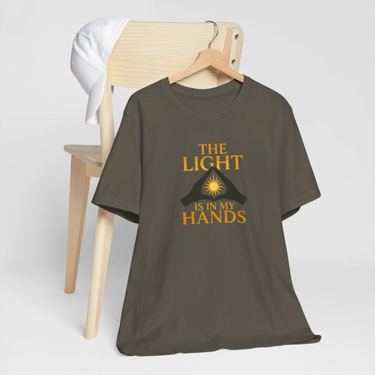 The Light Is In My Hands – Radiant Energy Quote Tee