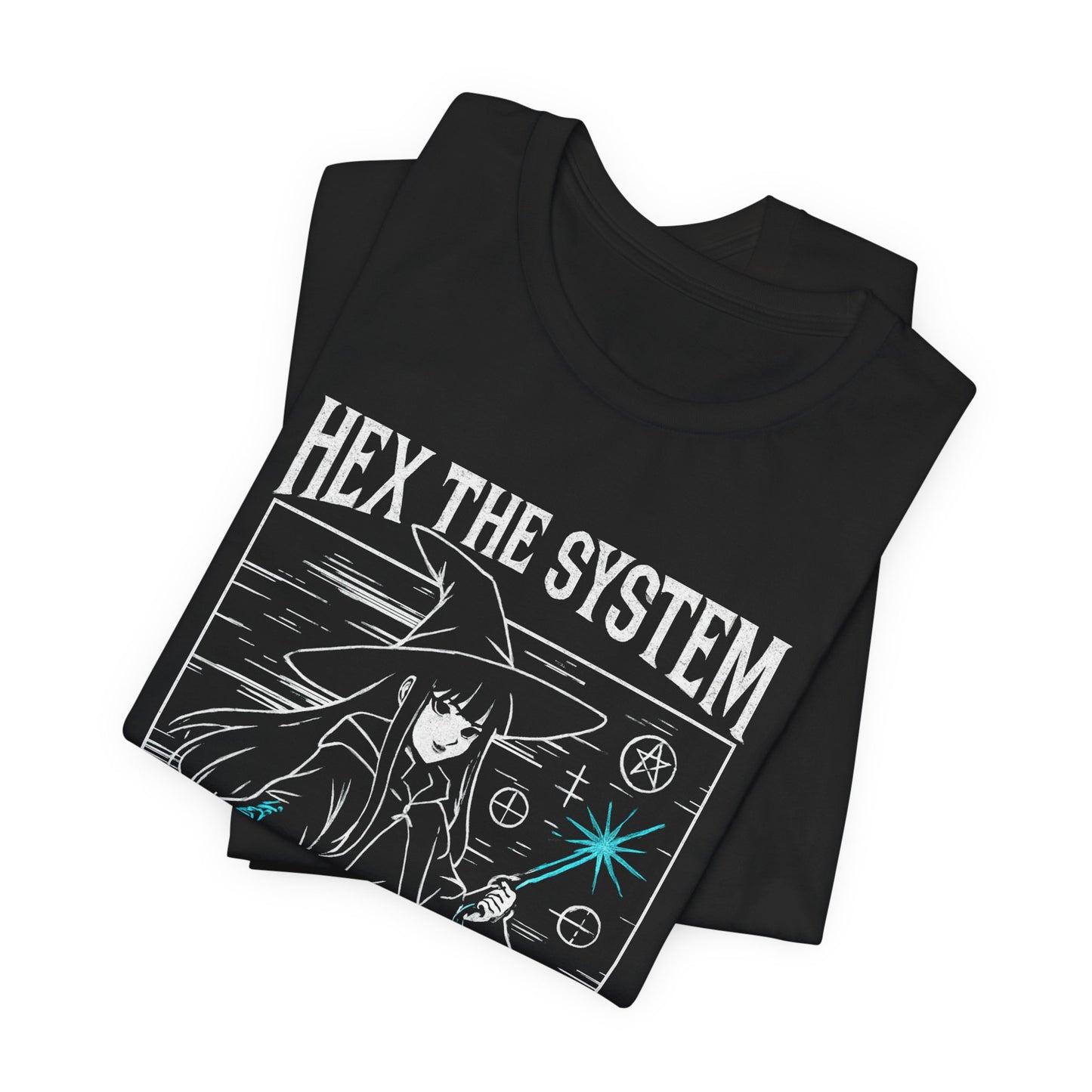 Hex the System – Mystic Witch Anime Graphic Tee