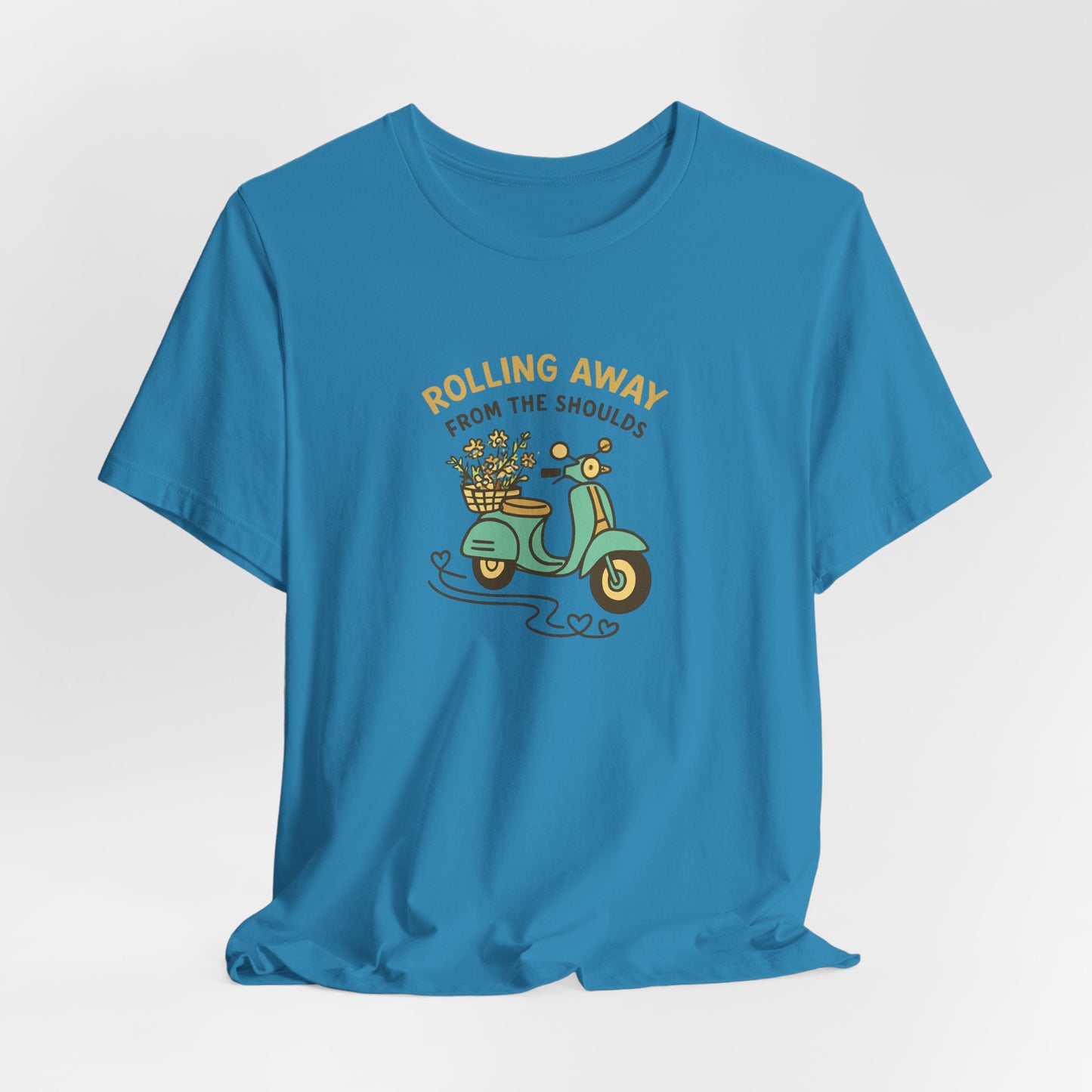 Rolling Away From the Shoulds – Mental Clarity Scooter T-Shirt