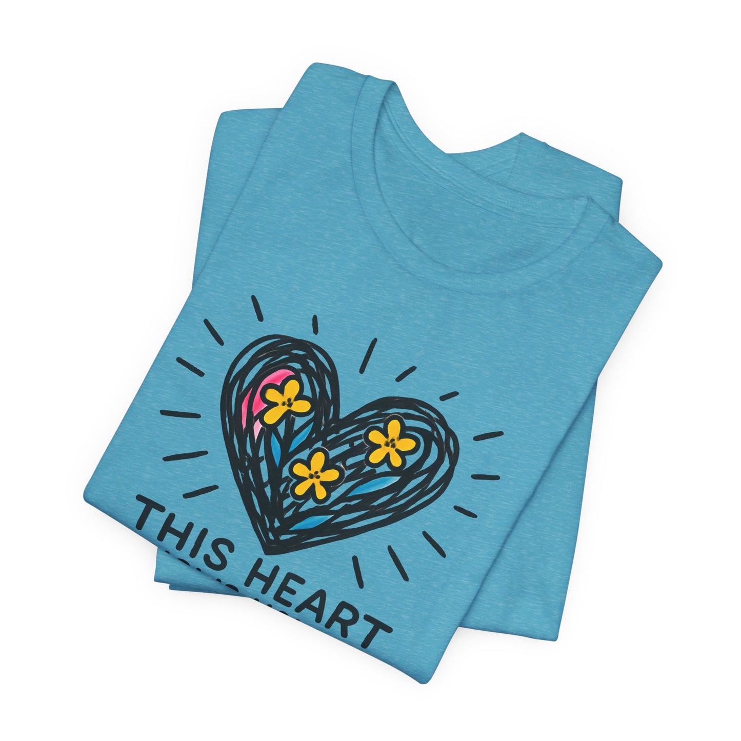This Heart Knows How to Heal T-Shirt — Emotional Healing, Soft Heart Graphic Tee