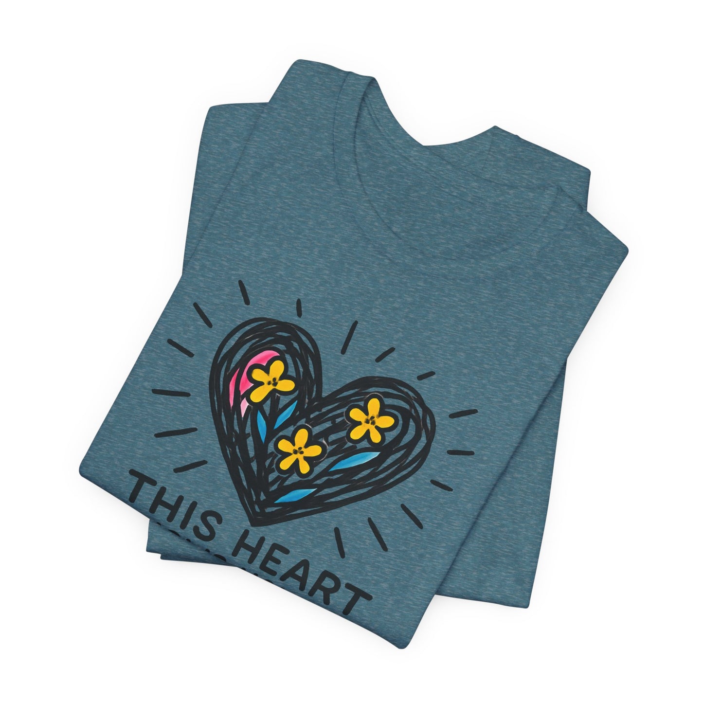 This Heart Knows How to Heal T-Shirt — Emotional Healing, Soft Heart Graphic Tee