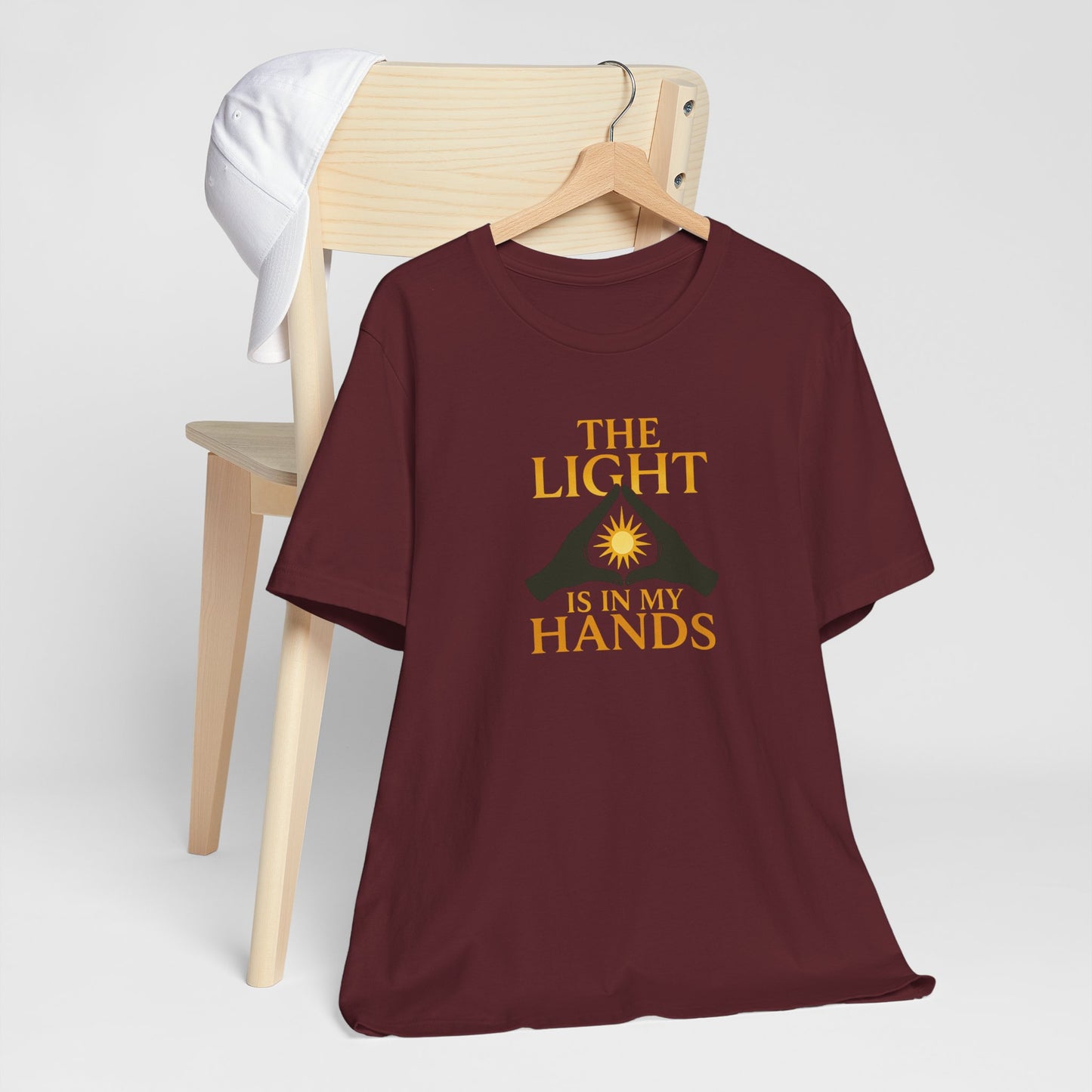 The Light Is In My Hands – Radiant Energy Quote Tee