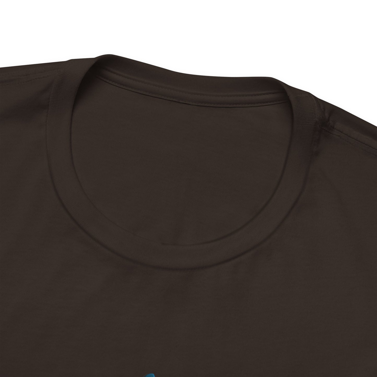 Healing Heart Tee – Radiant Blue Heart & Florals on Black | Spirit Stitch