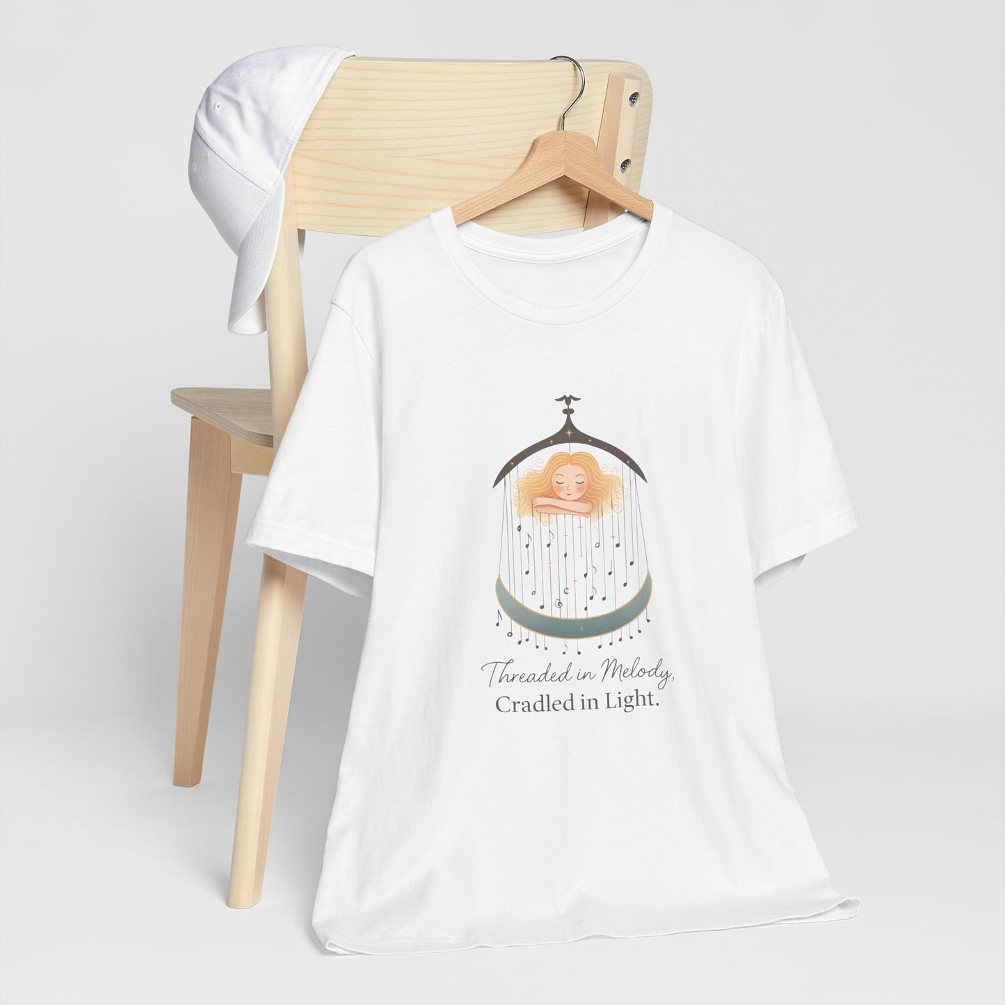 Threaded in Melody, Cradled in Light – Dreamy Lullaby-Inspired Affirmation Tee