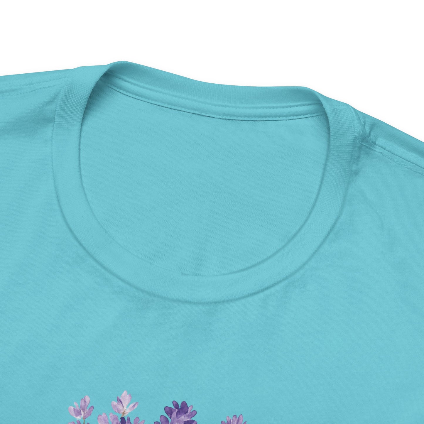 I Am Affirmation T-Shirt – Lavender Wreath Self-Love Tee