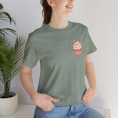 I Bite Back Sweetly Shirt – Front & Back Cupcake Graphic Tee with Sassy Quote
