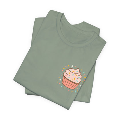 I Bite Back Sweetly Shirt – Front & Back Cupcake Graphic Tee with Sassy Quote