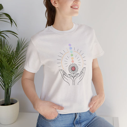 Chakra Energy Alignment Tee – Healing Hands & Aura T-Shirt