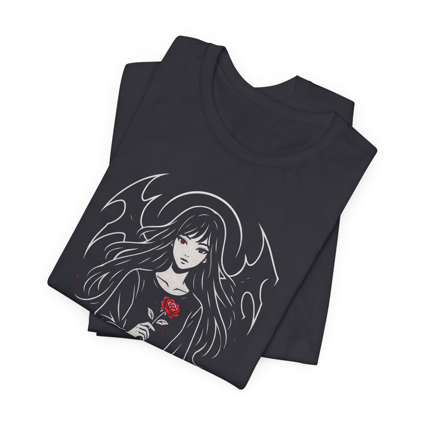 Soft But Don’t Test Me T-Shirt — Goth Anime Girl, Dark Witchy Aesthetic Tee