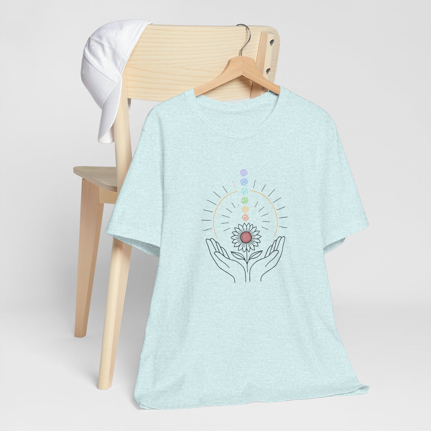 Chakra Energy Alignment Tee – Healing Hands & Aura T-Shirt