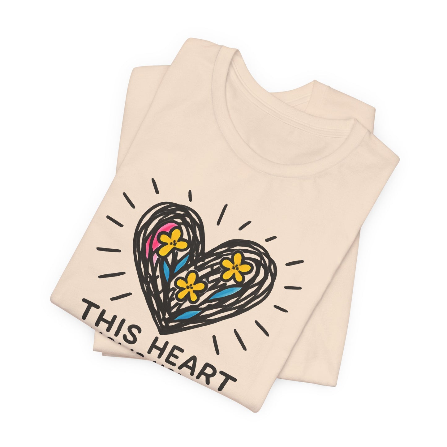 This Heart Knows How to Heal T-Shirt — Emotional Healing, Soft Heart Graphic Tee