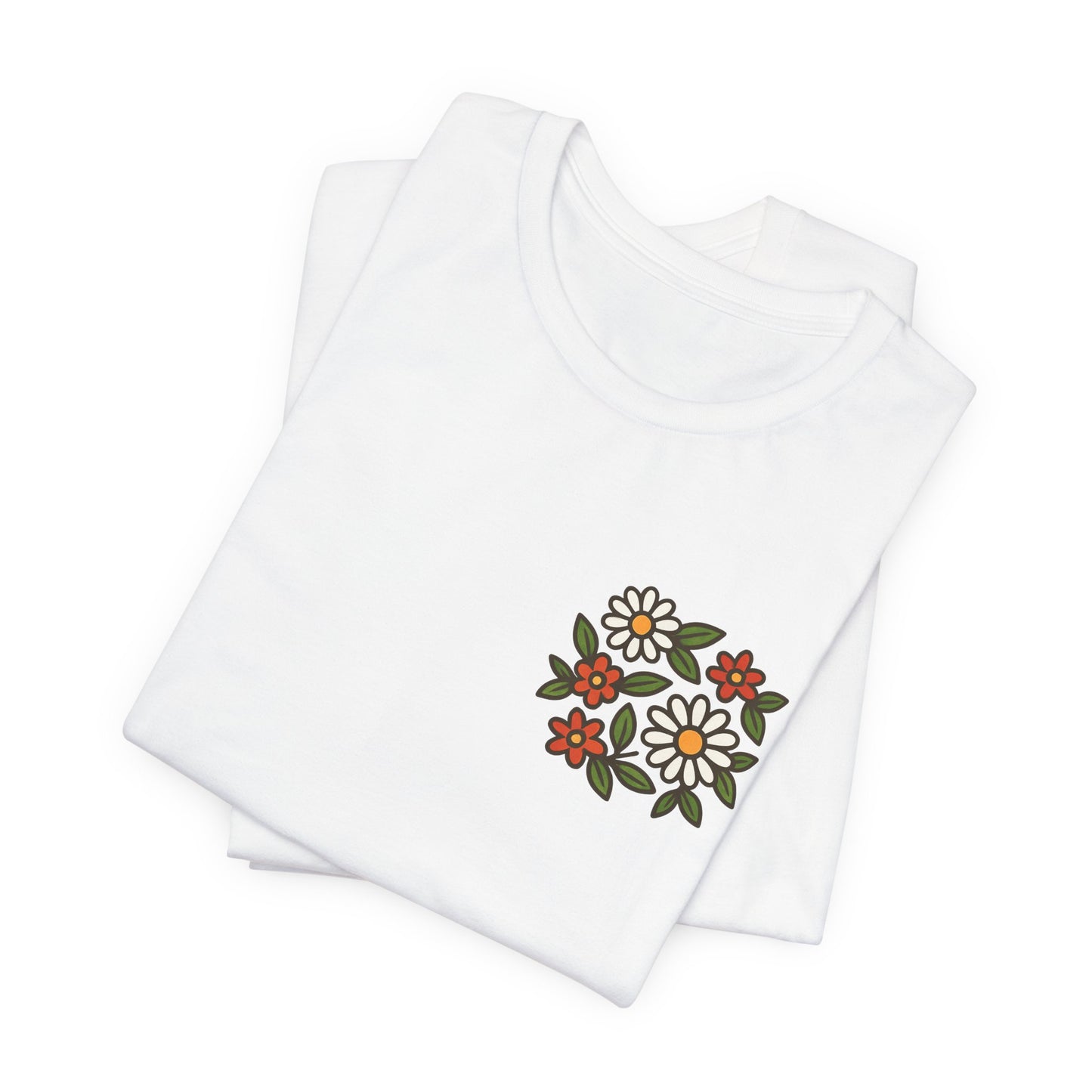 I Bite Back Sweetly Shirt – Front & Back Floral Graphic Tee with Sassy Quote