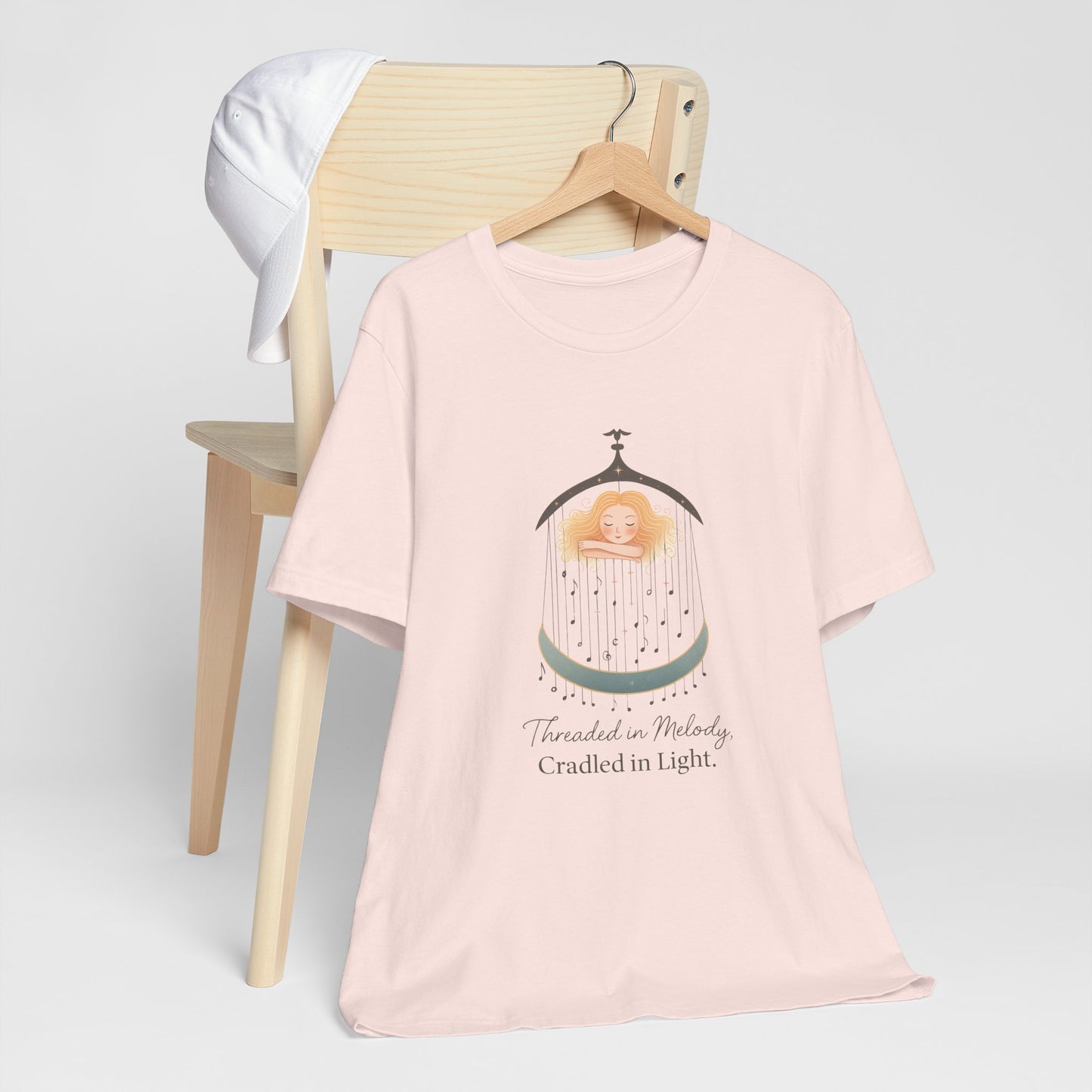 Threaded in Melody, Cradled in Light – Dreamy Lullaby-Inspired Affirmation Tee