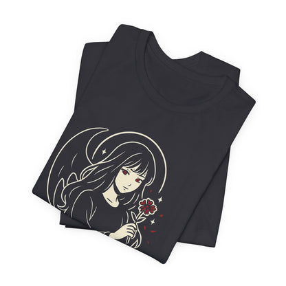 Soft But Don’t Test Me T-Shirt — Goth Anime Girl, Dark Aesthetic Tee