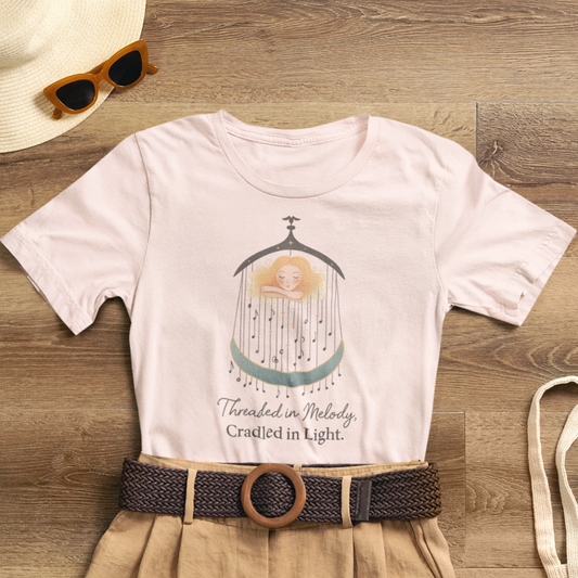 Threaded in Melody, Cradled in Light – Dreamy Lullaby-Inspired Affirmation Tee
